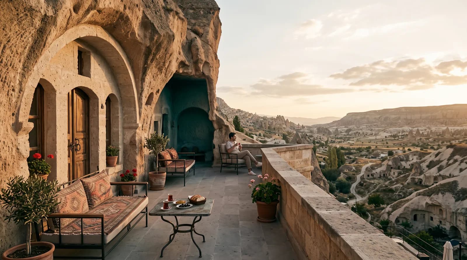 Cave hotels and quiet stays